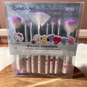 The Crème Shop Hello Kitty BT21 Limited Edition Makeup Brush Set NWT